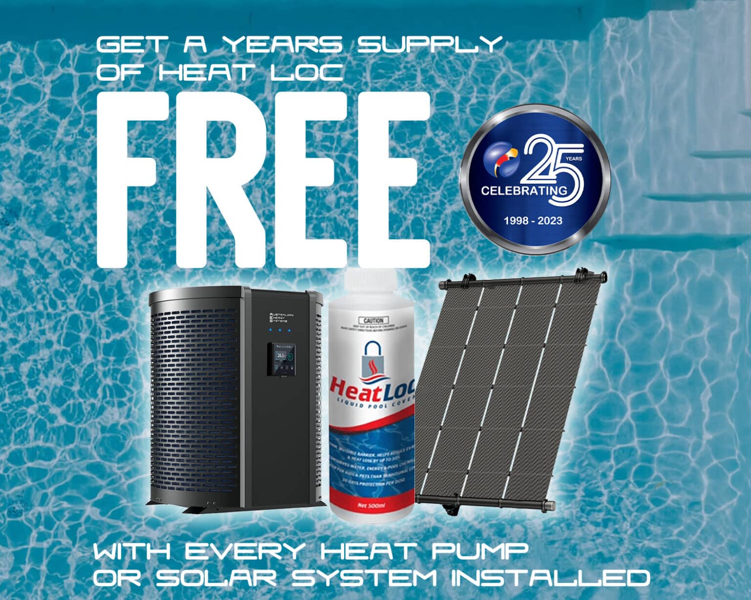 12 Months Heat Loc Free Promotion Pool Heating